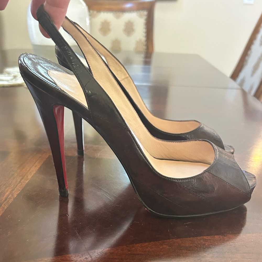 Christian Louboutin  Peep Toe Pumps